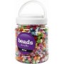 Kunststoffperlen - krftige Farben - transparent - 700 ml