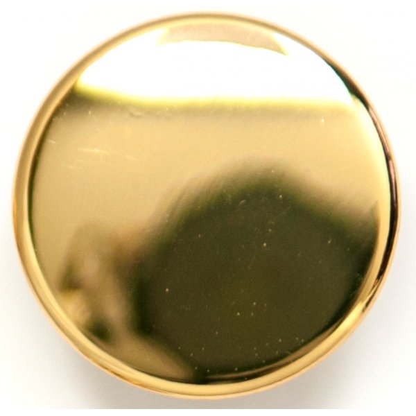 Knopf Rund 1 Loch 15 mm 4 Stck - Golden