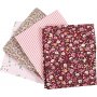 Patchworkstoff - rosa - 4 Stk