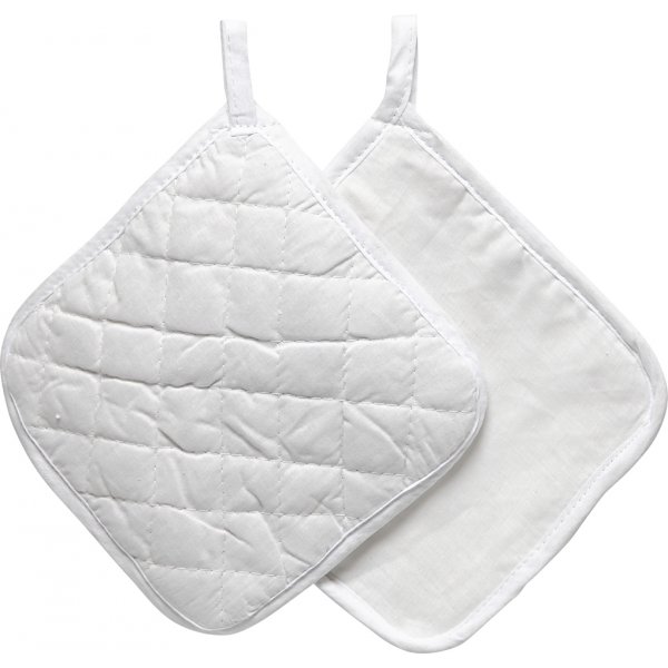 Topflappen - wei - 1 Paar