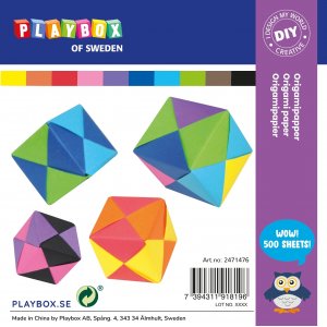 Origami-Papier 10 Farben - 15 x 15 cm - 70 g - 500 Blatt Origami-Papier 10 Farben - 15 x 15 cm - 70 g - 500 Blatt
