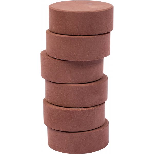 Farbpucks 44 mm - braun - 6 Stk