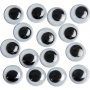 Bewegliche Augen - nicht klebend - 8 mm - 40 Stk