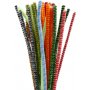 Pfeifenreiniger - 6 mm - gemischte Farben - gestreift - 30 Stk