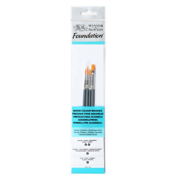 Synthetisches Pinselset W&N Foundation Aquarell - Nr. 14