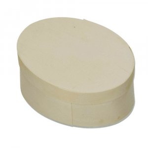Sperrholzkiste ø 120 x 90 mm H 50 mm - unbehandelt oval Sperrholzkiste ø 120 x 90 mm H 50 mm - unbehandelt oval