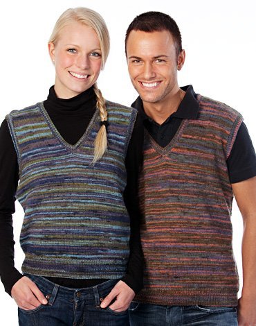 Strickmuster - Pullunder und Weste glatt rechts