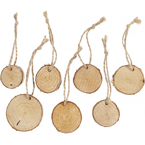 Holzbretter mit Schnur - 7 Stk