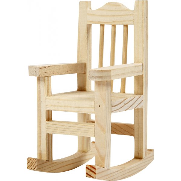 Minimöbel - 5er-Pack - Stuhl - Bank - Schaukelstuhl - Tisch - Kinderwagen Minimöbel - 5er-Pack - Stuhl - Bank - Schaukelstuhl - Tisch - Kinderwagen