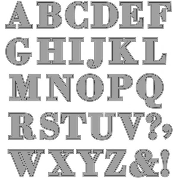 Schnittvorlage - Alphabet