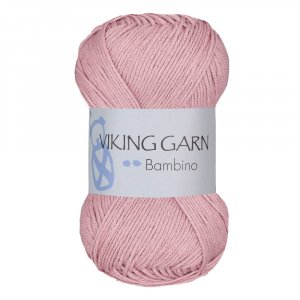 Wikingergarn Bambino 50g - Puderrosa (416) Wikingergarn Bambino 50g - Puderrosa (416)