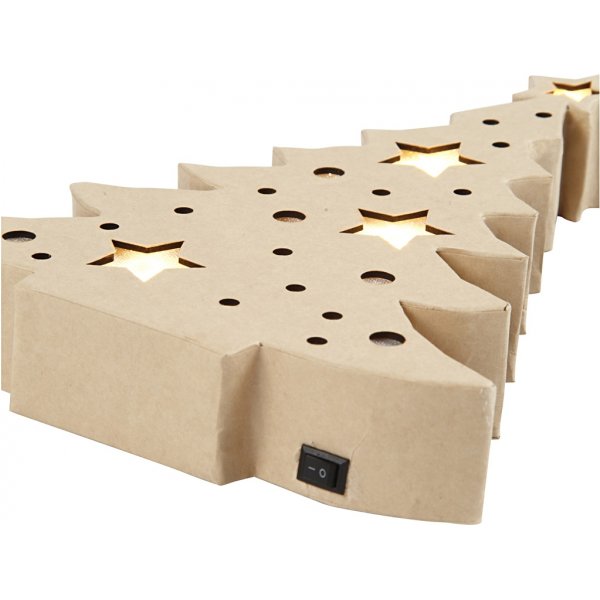 Pappfigur mit eingebauter Beleuchtung - Weihnachtsbaum