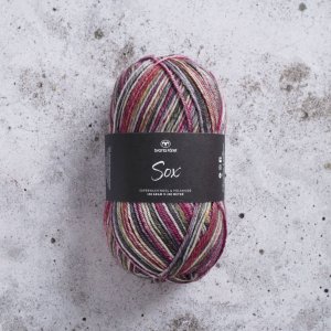 Sox 150g - Weinrot/Grün-Multi Sox 150g - Weinrot/Grün-Multi