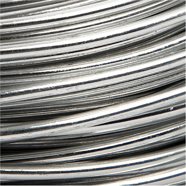 Aluminiumdraht - Ø3 mm - Silber - 29 m Aluminiumdraht - Ø3 mm - Silber - 29 m