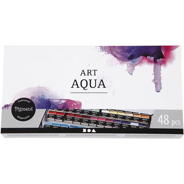 Art Aqua Aquarellfarben - Standardfarben - 48 Stk