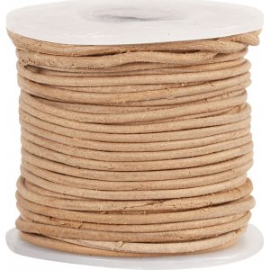 Lederband - Natur - 1 mm - 10 m Lederband - Natur - 1 mm - 10 m