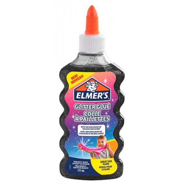 Kleber Elmer's - 177 ml - Glitzerkleber - Schwarz