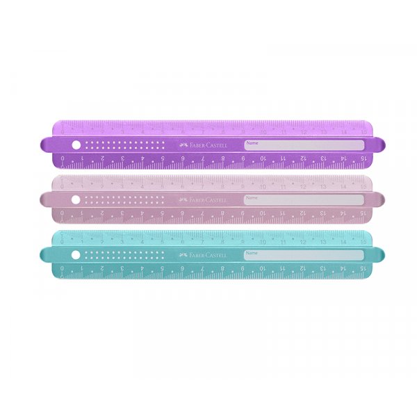 Lineal - Faber-Castell - 15 cm - funkelnd