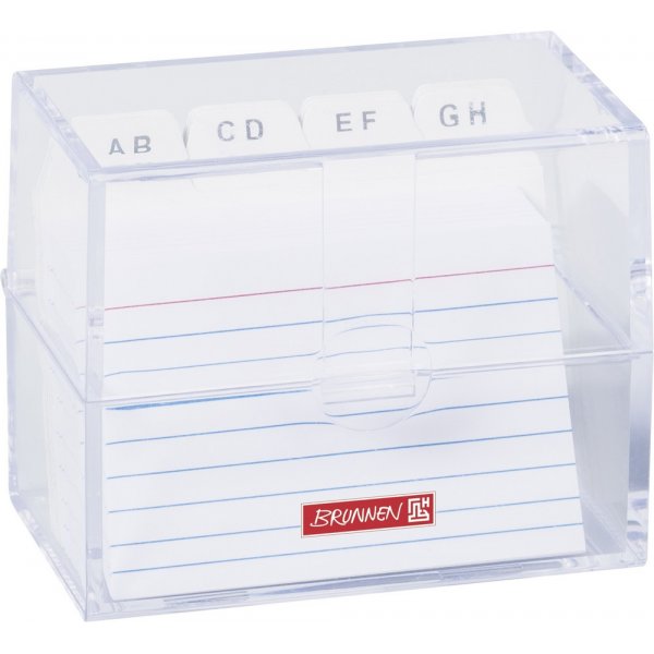 Kartenbox mit Register - A8 - transparent Kartenbox mit Register - A8 - transparent