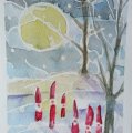 Kundenbild Aquarellpostkarte Raphael - 11 Blatt