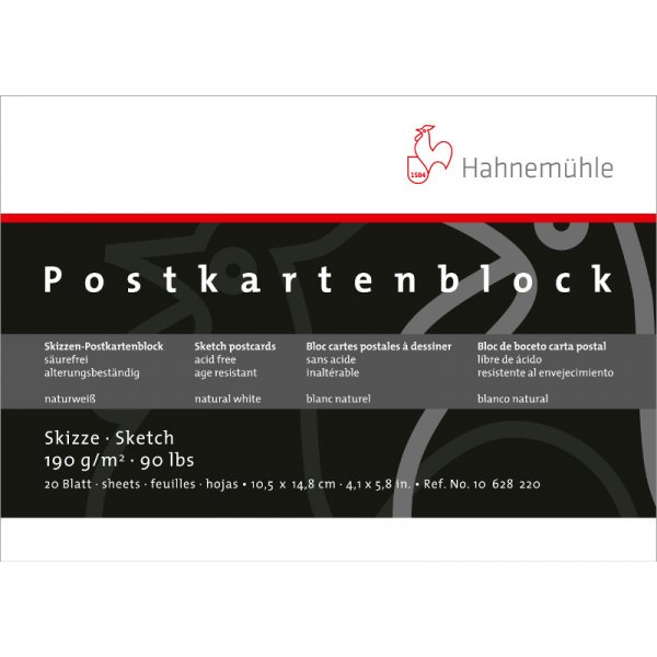Zeichenblock Hahnemhle Sketch Postcard 190g - 10,5x14,8cm