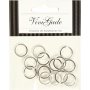Spaltring - versilbert - 15 Stk