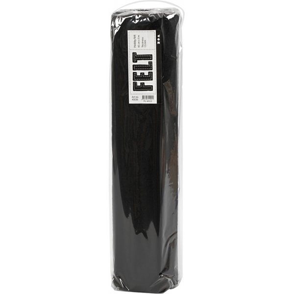 Hobbyfilz - Schwarz - 5 m