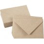 Recycelter Umschlag - Natur - 7,8 x 11,5 cm - 50 Stk