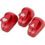 Papierstanzer - Rot - Stern - Herz - Weihnachtsbaum - 3 Stk