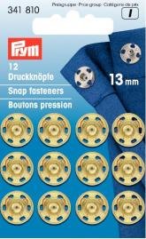 Druckknöpfe (genäht) messinggoldfarben Druckknöpfe (genäht) messinggoldfarben