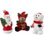 Minifiguren - Weihnachtsmann - Rentier und Schneemann