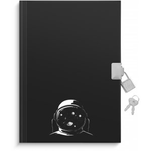 Tagebuch mit Schloss - Schwarz Tagebuch mit Schloss - Schwarz