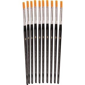 Synthetikpinsel flach Nr. 8 - 10 Stk Synthetikpinsel flach Nr. 8 - 10 Stk