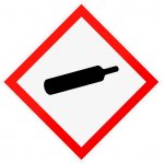 Gefahrenpiktogramm - Gas unter Druck Gefahrenpiktogramm - Gas unter Druck