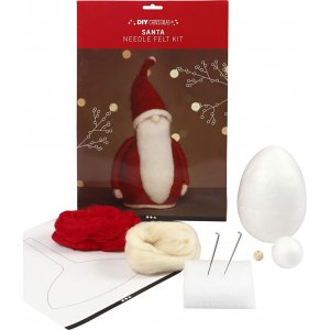 Bastelset - Nadelgefilzter Weihnachtsmann Bastelset - Nadelgefilzter Weihnachtsmann