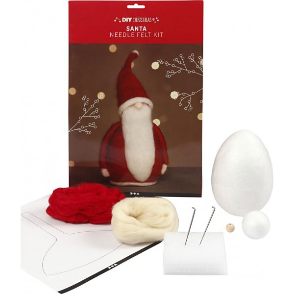 Bastelset - Nadelgefilzter Weihnachtsmann