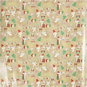 Geschenkpapier - Festliche Affen Geschenkpapier - Festliche Affen
