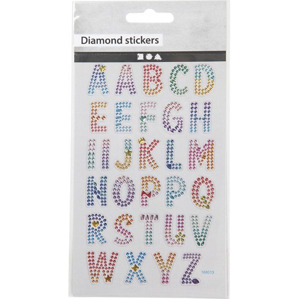 Diamantaufkleber - das Alphabet Diamantaufkleber - das Alphabet