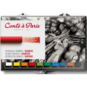 Trockenpastell "Soft" Conté á Paris - 10 Buntstifte Trockenpastell "Soft" Conté á Paris - 10 Buntstifte