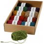 Naturhanf - Sortiment - gemischte Farben - 10 x 30 m