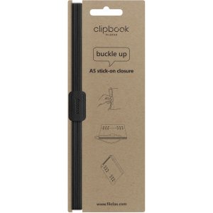 Selbstklebender Gummiverschluss für Filofax Clipbook - A5 - Schwarz Selbstklebender Gummiverschluss für Filofax Clipbook - A5 - Schwarz