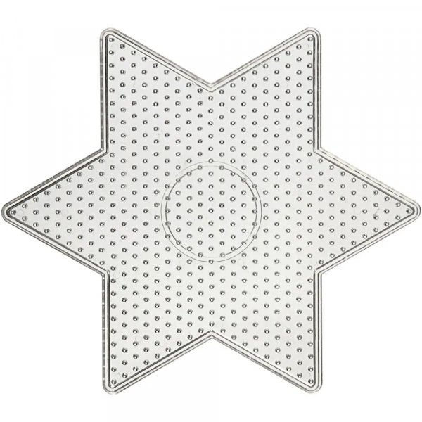 Perlenteller - Stern - 15x15 cm - 10 Stk