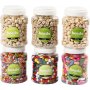 Holzperlen - gemischte Farben und Gren - 6 x 400 ml