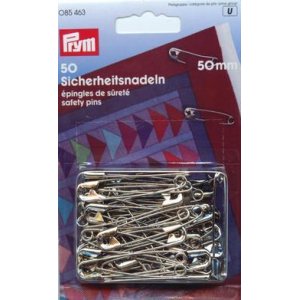 Sicherheitsnadeln Nr. silberfarben 1,0x50 mm 50 Stk Sicherheitsnadeln Nr. silberfarben 1,0x50 mm 50 Stk