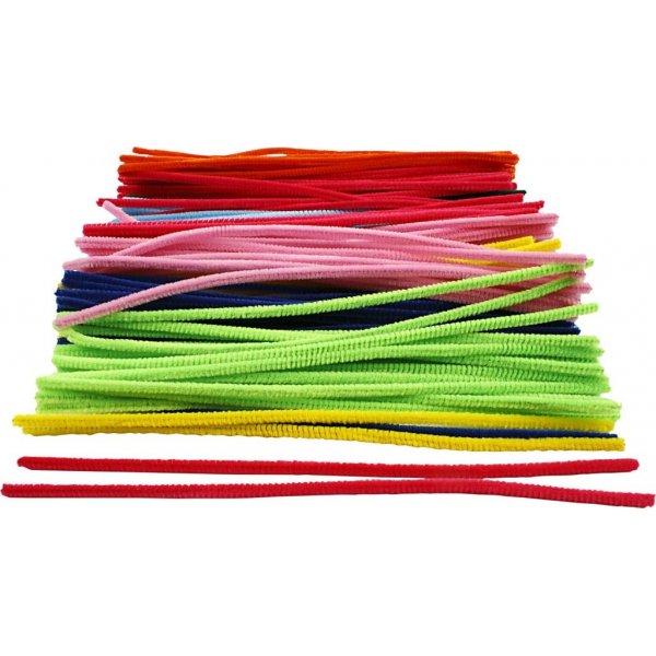 Pfeifenreiniger - 6 mm - gemischte Farben - 200 Stk