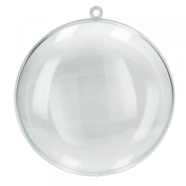 Kunststoffmedaillon 110 mm - 20er-Pack - glasklar teilbar (PS)