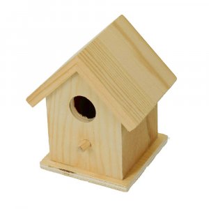 Unbehandeltes Vogelhaus - 10x7x7 cm Unbehandeltes Vogelhaus - 10x7x7 cm