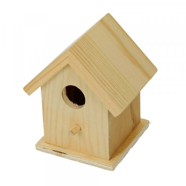 Unbehandeltes Vogelhaus - 10x7x7 cm