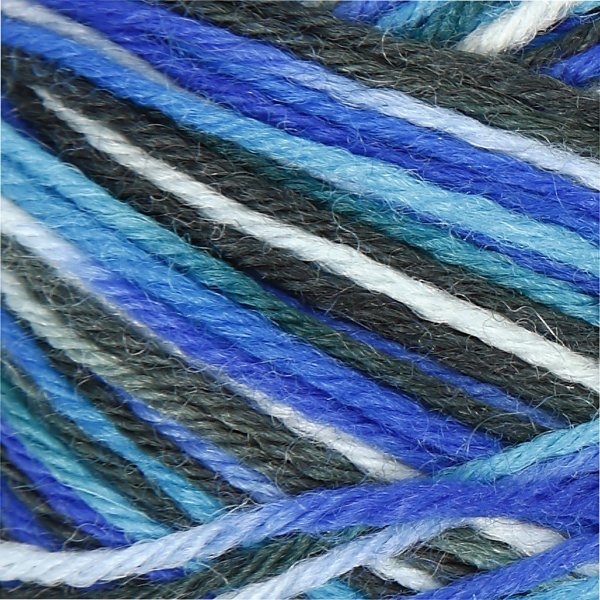 Sockenwolle - Blau/Trkis-Harmonie - 50 g