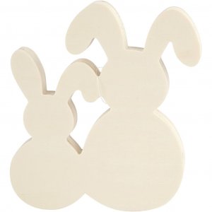 Holzhasen - zusammenh�ngende Figur, H�he 17 cm